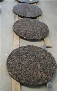 Baltic Brown Granite Table Top,Round Stone Table