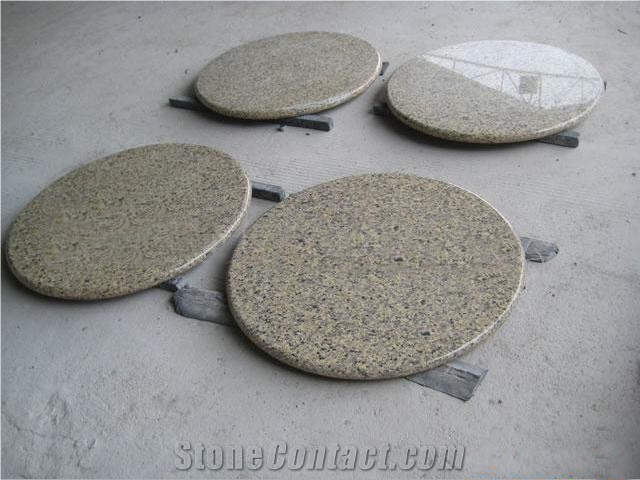 Baltic Brown Granite Table Top,Round Stone Table