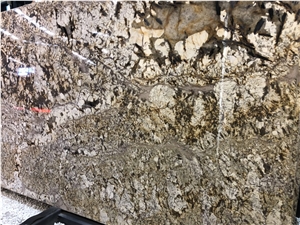 Brazil Golden Snow Mountain Granite Slab in China
