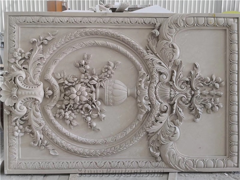 Carved Marble Cnc 3d Wall Building Tiles