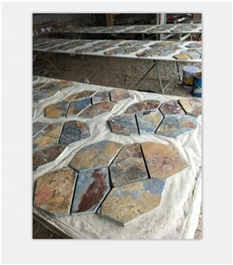 China Slate Tile Flagstone Mat Mesh Stone Tiles