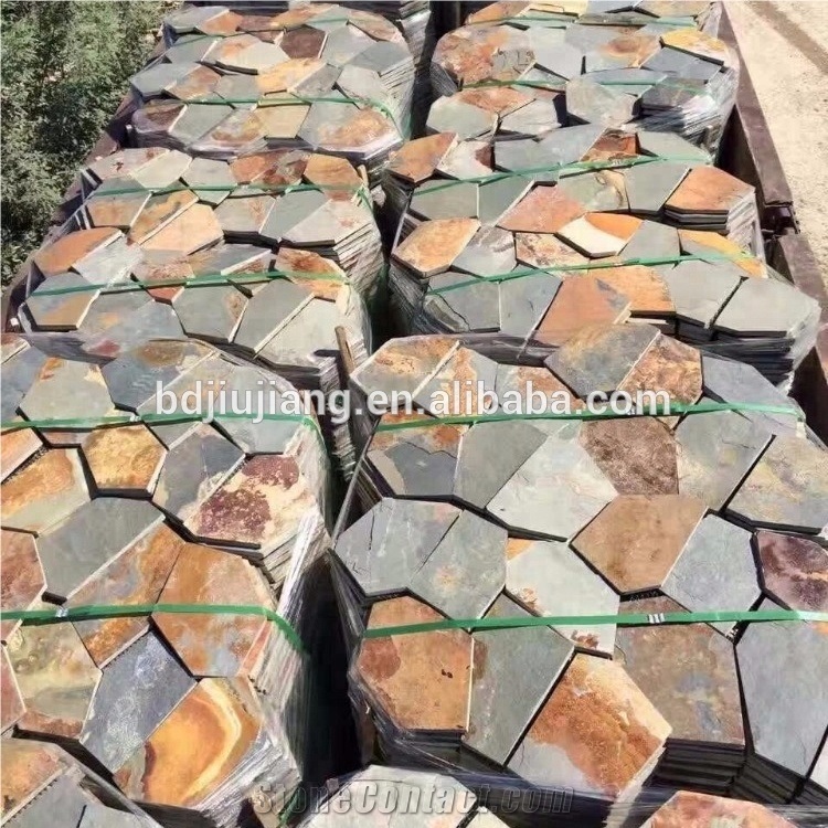 China Slate Tile Flagstone Mat Mesh Stone Tiles