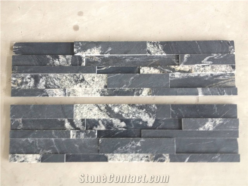 Cosmic Black Granite Culture Stone Panel
