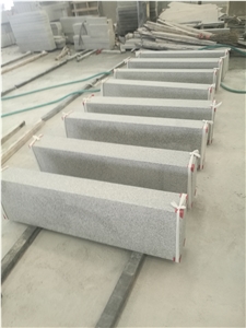 G603 Bianco Crystal Granite Six Sides Flamed Curbs