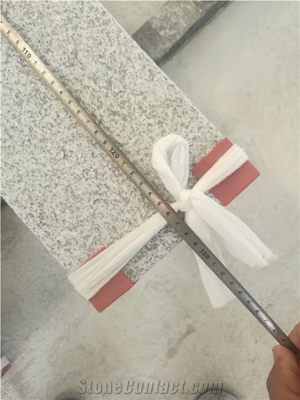 G603 Bianco Crystal Granite Six Sides Flamed Curbs
