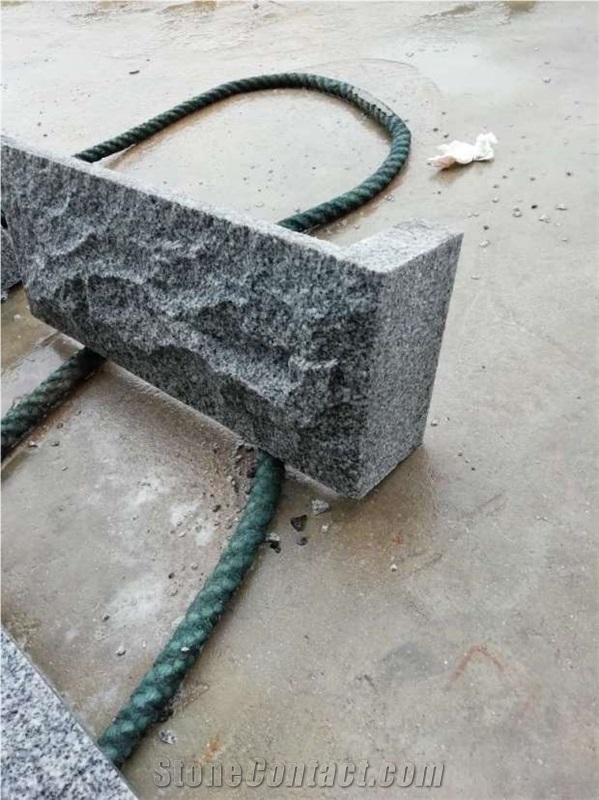 G603 Grey Granite Split Face Mushroom Wall Stone