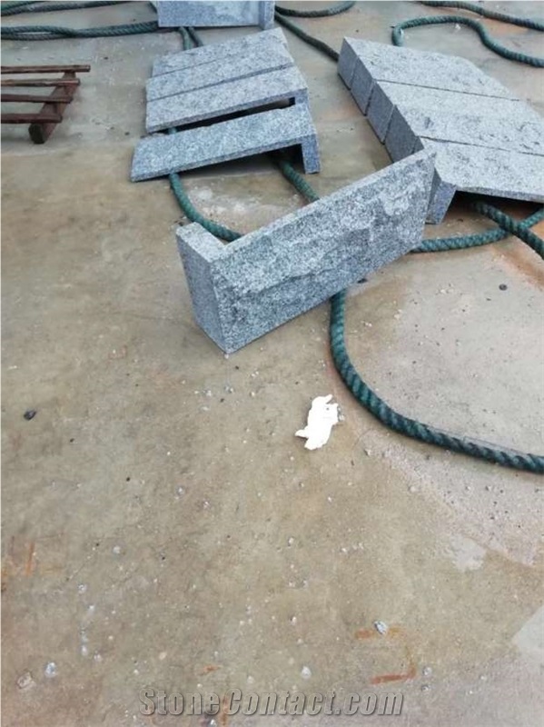 G603 Grey Granite Split Face Mushroom Wall Stone