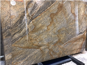Golden Himalaya Granite Slab Brazil Yellow Granite