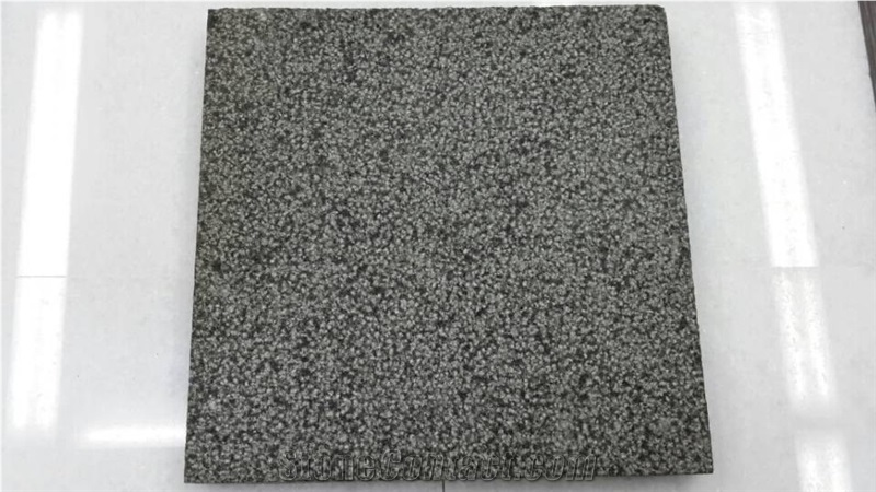 Hainan Basalt in Bush Hammered Rough Surface Tiles