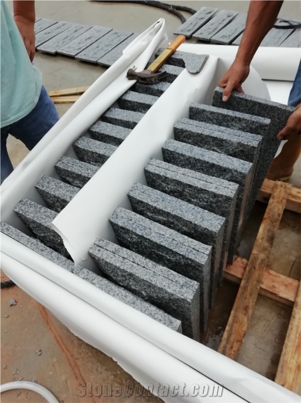Hb G603 Granite Mushroomed Garden Walling