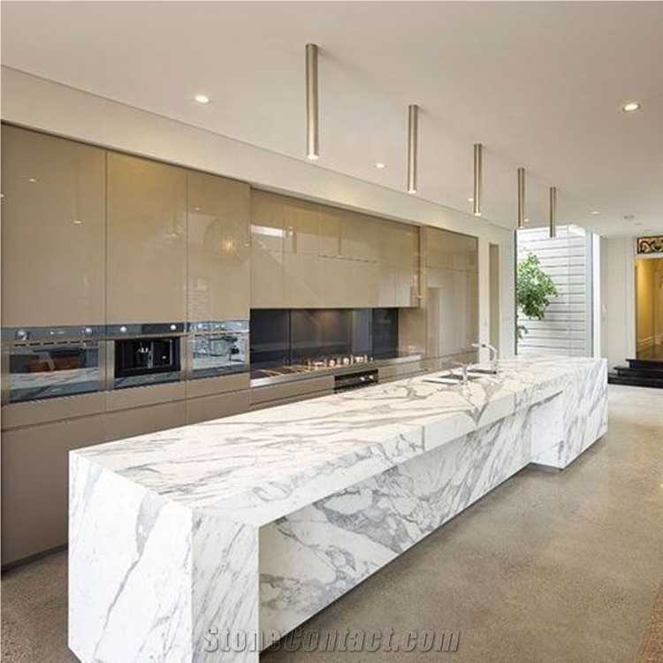 Italian Calacatta Marble Benchtop,Island Bar Tops