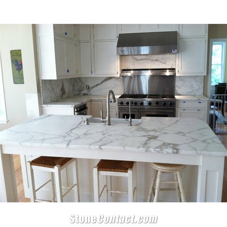 Italian Calacatta Marble Benchtop,Island Bar Tops