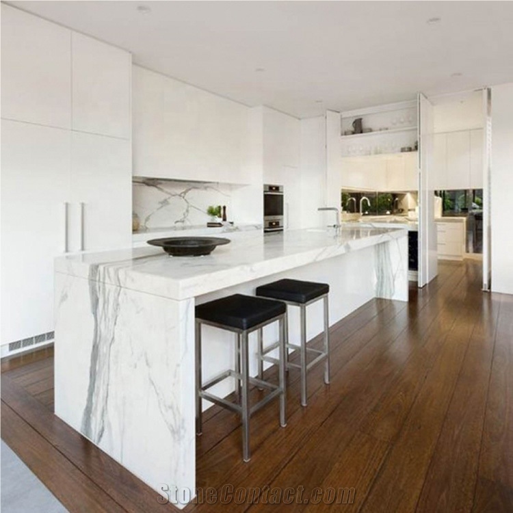 Italian Calacatta Marble Benchtop,Island Bar Tops
