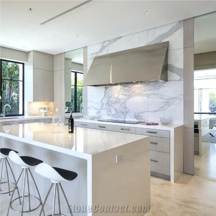 Italian Calacatta Marble Benchtop,Island Bar Tops