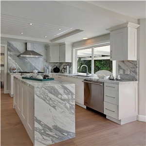 Italian Calacatta Marble Benchtop,Island Bar Tops