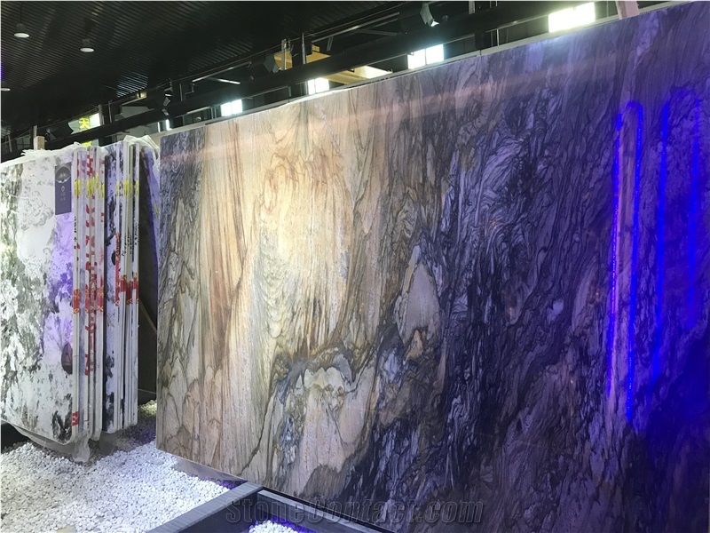 Luxury Stone Polished Mountain View Granite Slabs