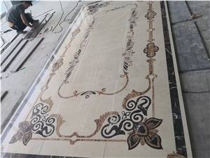 Marble Waterjet Pattern Interior Flooring Used