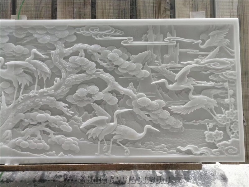 Natural Stone Onyx Carving Flowers