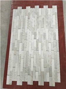 Natural Surface White Wood Ledger Panels