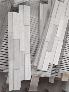 Natural Surface White Wood Ledger Panels