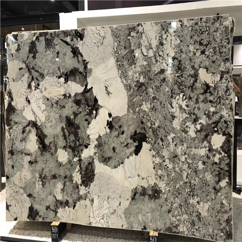 Polished Bianco Typhoon Granite Slabs