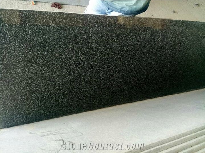 Polished Dumgere Green Granite Staircase