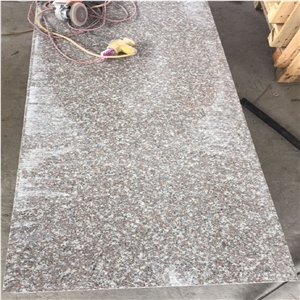 Polished Light Rose Pink Granite Stairs, Steps