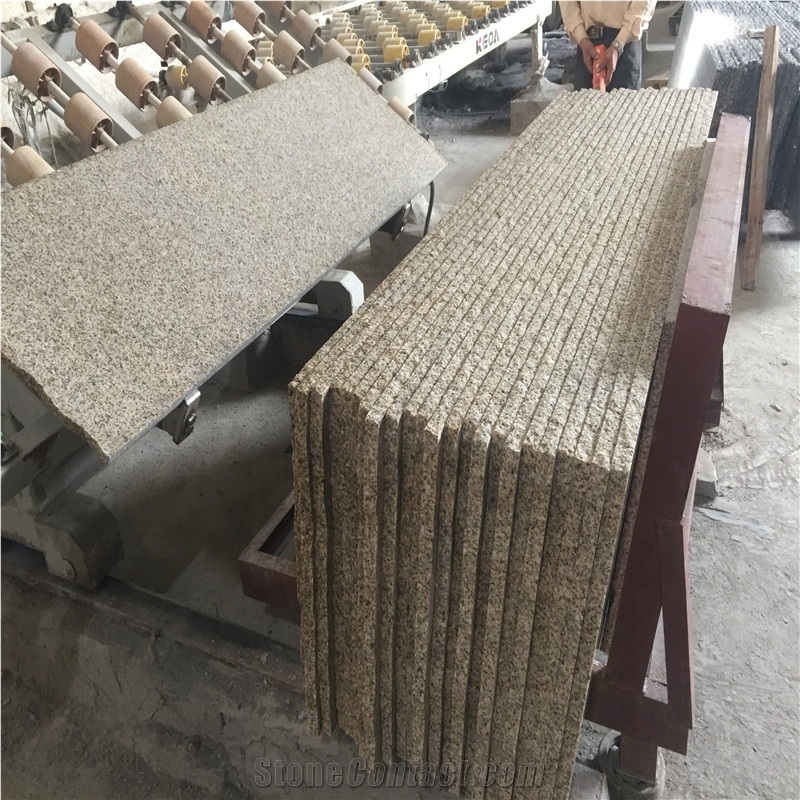 Polished New Giallo Fantasia Granite Slabs