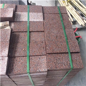 Polished Shidao Red Granite for Staircase
