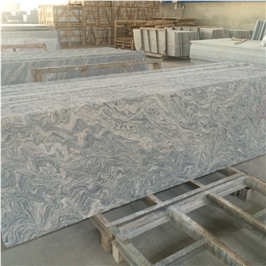 Polished Silver Grey Clouds Granite Countertop