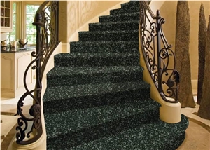 Polished Verde Star Staircase