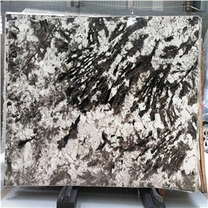 Polished White Glimmer Granite Slabs