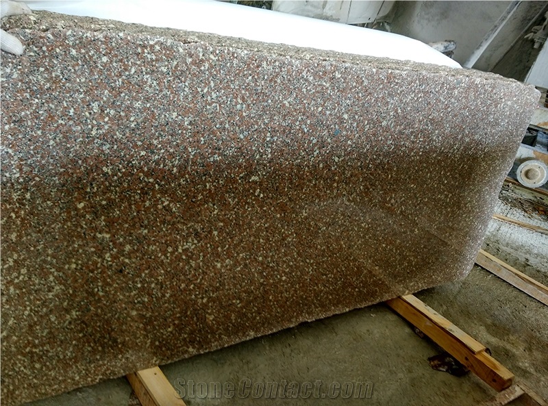 Polished Zhangpu Shrimp Red Granite Slabs