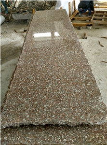 Polished Zhangpu Shrimp Red Granite Slabs