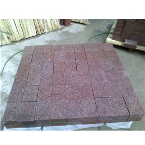 Polished Zhuangcheng Red Granite Tiles