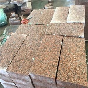 Polished Zhuangcheng Red Granite Tiles