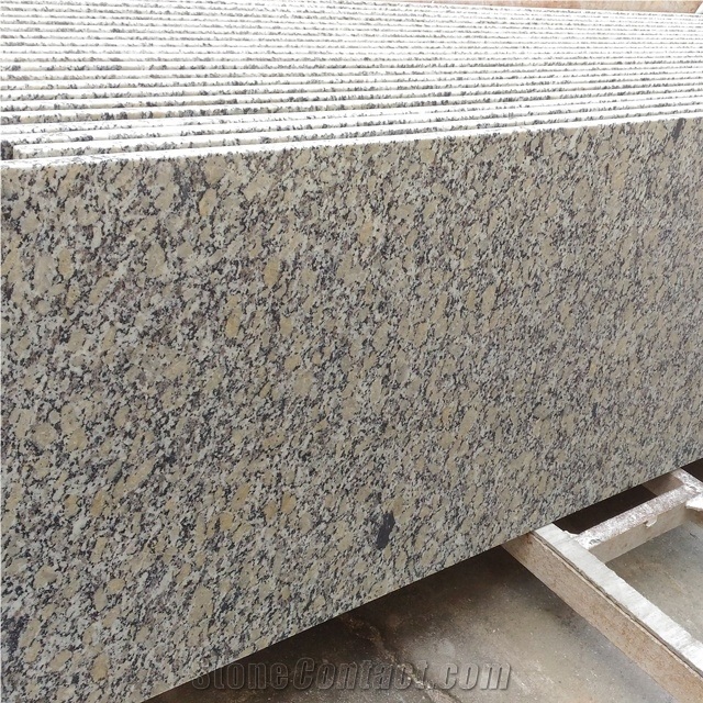 Polishedf Shandong Golden Sesame Granite Tiles