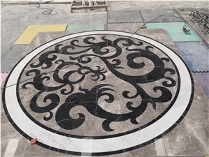 Round Medallion Dark Emperador Ariston for Park