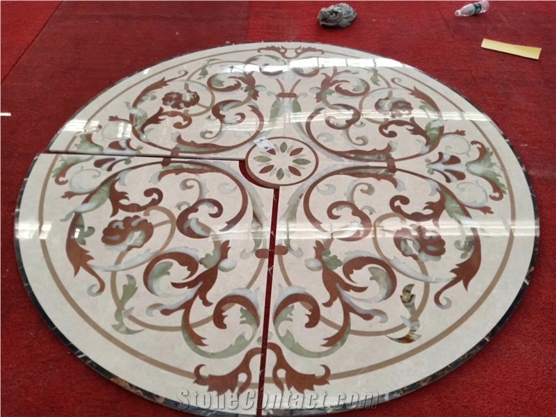 Round Medallion Dark Emperador Ariston for Park