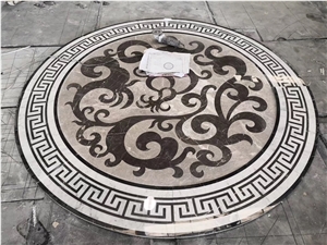 Round Medallion Dark Emperador Ariston for Park