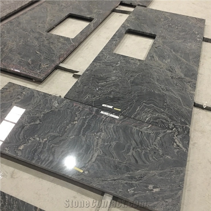 Silver Paradiso Black Forest Granite Countertop