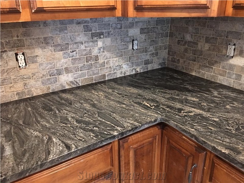 Silver Paradiso Black Forest Granite Countertop