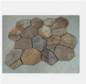 Slate Flagstone Interlocking Floor Tiles