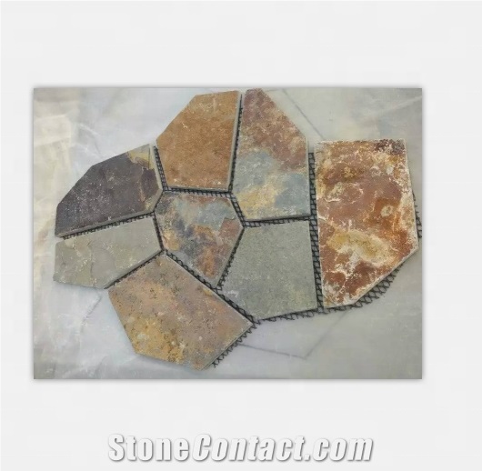 Slate Flagstone Interlocking Floor Tiles
