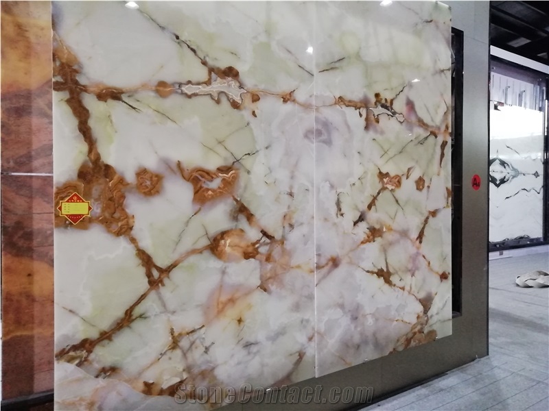White Jade Onyx Stone Slabs,Tiles