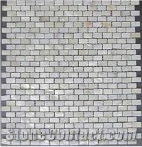 White Pearl Natural Sea Shell Mini Brick Mosaic