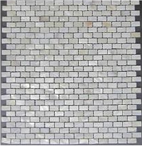 White Pearl Natural Sea Shell Mini Brick Mosaic
