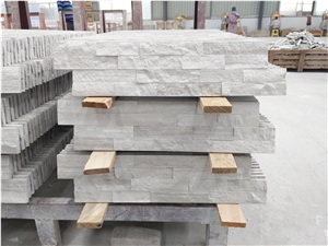 White Wood Grain Cultural Stone Indoor Marble