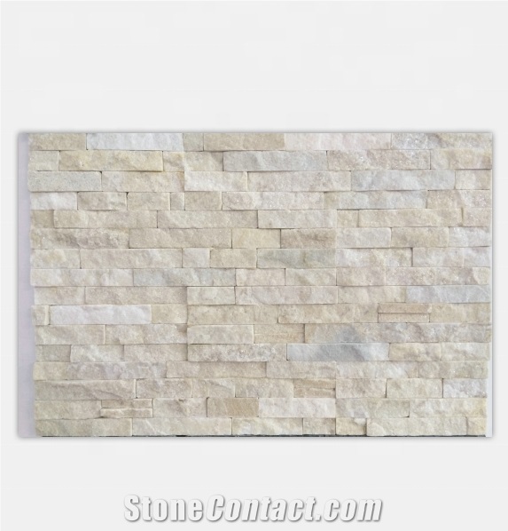 Yellow Quartzite Flat Flexible Stone Veneer