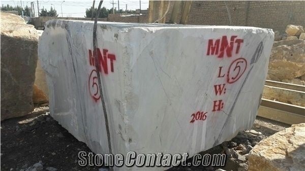 White Marble Blocks, Iran White Marble